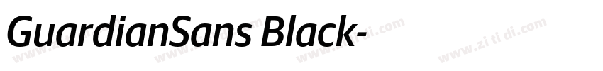 GuardianSans Black字体转换